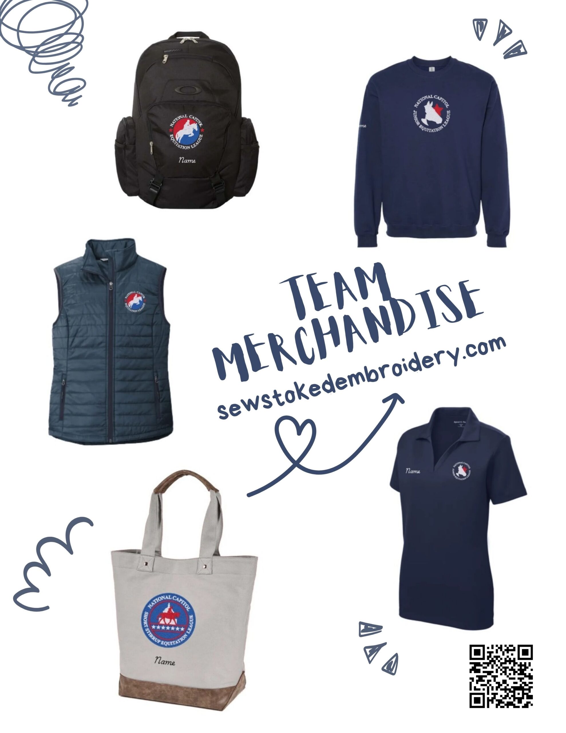 draft team merch flyer